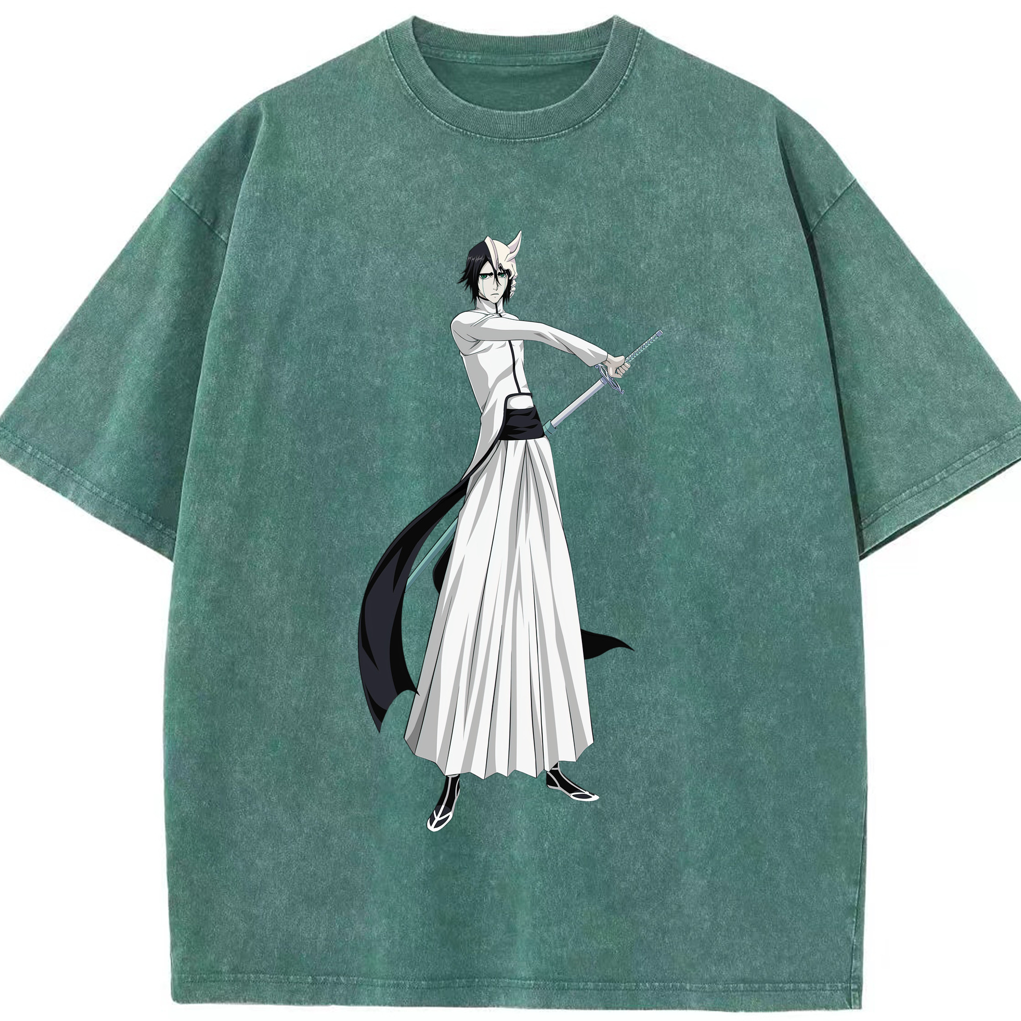 （画像用） ブリーチ ウルキオラ·シファー BLEACH Ulquiorra cifer 綿100% ヴィンテージ風 半袖Tシャツ（フロントプリント）